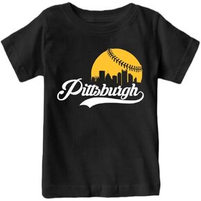 Xtreme Apparrel City Skyline Kid's Shirt for Baseball Fans