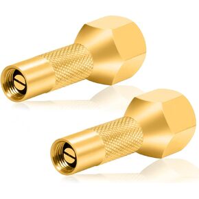 GODESON Air Chuck, Screw on Tire Inflator Nozzle for Tire Inflator Gauge Compressor Accessories, Twist-on Chucks(Pack of 2)