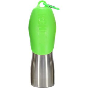 KONG H2O - Stainless Steel Dog Water Bottle, Portable for Dog Walking - 25oz - Orange L