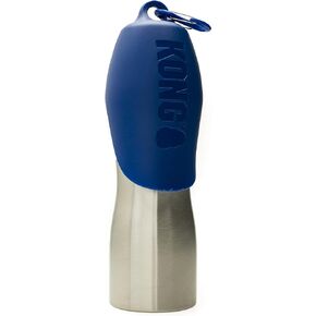 KONG H2O - Stainless Steel Dog Water Bottle, Portable for Dog Walking - 25oz - Orange L