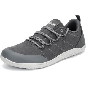 GLOSIW Men's Minimalist Barefoot Shoes Wide Toe Box Casual Walking Shoes Zero Drop Sole Gym Workout Shoes