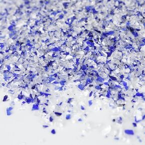 LePe Crushed Glass Craft Glitter Fine for Resin Art, 24 Box Broken Glass Pieces Metallic Crystal Chips Chunky Flakes Sequins for Nail Arts, DIY Phone Case, Vase Filler, Jewelry Making Decoration