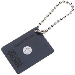 VGEBY Survival Signal Mirror Emergency Reflective Star Flash Mirror with Landyard