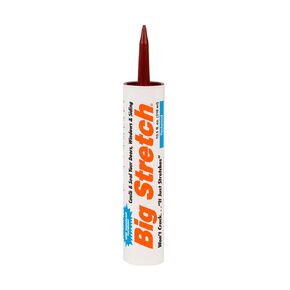 Sashco - BIG-P-RW-12 Big Stretch Acrylic Latex High Performance Caulking Sealant, 10.5 Ounce Cartridge, Redwood (Pack of 12)