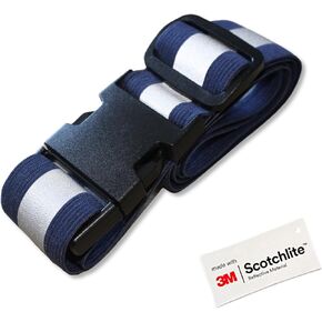 Salzmann 3M Multi-Purpose Reflective Running Belt - Adjustable High-Visibility Strap - Made with 3M Scotchlite
