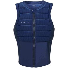 Mystic Watersports - Surf Kitesurf & Windsurfing Mens Majestic Front Zip Impact Vest Top - Night Blue - Easy Stretch