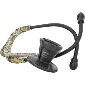 MDF Instruments Realtree Edge ProCardial Cardiology Stethoscope, Lightweight Titanium, Adult, Dual Head, Realtree Edge Tube, Titanium Black Chestpiece-Headset, MDF797TRTEBO