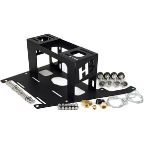 HornBlasters Spare Tire Delete Bracket Only - Black - Cuts Install Time in Half