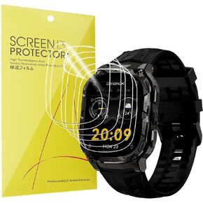 Lamshaw Compatible for CARBINOX Vortex Smart Watch Screen Protector, [6 Pack] Full Coverage TPU Clear Film Compatible for CARBINOX Vortex Smart Watch (6 Pack)