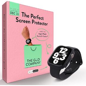 شركة GüD: واقي الشاشة المثالي مصنوع لساعة Apple Series 8 + Series 7، 41 مم/45 مم، منحني، متوفر بـ 5 ألوان (أحمر) in Kuwait