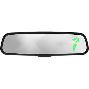 Ghost Scream face Decal Sticker Printed On Clear for Mirror Car Truck Suv 1.8 inch (WHITE)