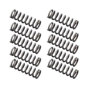 MroMax 30Pcs Compressed Spring, 0.3mm Wire Dia, 2mm OD, 10mm Free Length, Gray Black Spring Steel Extended Coil Compression Spring