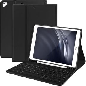 Keyboard Case for iPad 10.2" 9th Generation 2021/ 8th Gen 2020 Case for iPad 10.2 7th 2019, Wireless Bluetooth Keyboard for iPad Air 3 (3rd Gen)/iPad Pro 10.5"/iPad 10.2" Case with Pencil Holder