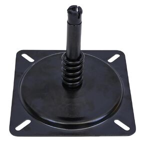 Seat Swivel, YACHARIES Swivel Boat Seat Mount Plated, Stool Swivel Plate Replacement, Square Swivel Mount for Furniture Chair and Boat Seat, 3/4" Steel Pin with Spring, 1002 Lock'N-Pin Seat Mount
