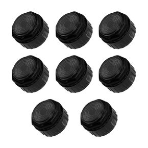 8 Pcs 30mm Gamerfinger Mechanical Buttons HBFS-30-SCREW Arcade Push Buttons (black base+black cap)