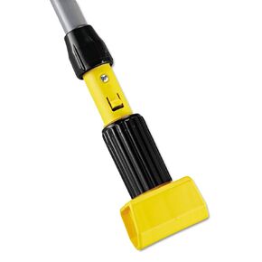 Rubbermaid Commercial Products Gripper Vinyl Aluminum Wet Mop Handle, 60-Inch, Heavy Duty Mop Head Replacement for Industrial/Household Floor Cleaning