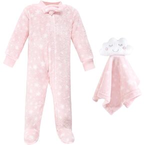 Hudson Baby Baby Girls' Flannel Plush Sleep and Play and Security Toy