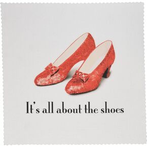 3dRose LLC qs_108339_1 Quilt Square, 10 by 10-Inch, Its All About The Shoes, Ruby Slippers Wizard of Oz