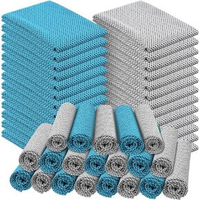 Shellwei 50 Pcs Cooling Towel 40 x 12 Inch Microfiber Workout Towels Breathable Chilly Towel Ice Cool Cold Towels Bulk Fast Drying Absorbent Sweat Rag for Neck Yoga Sports Golf Gym