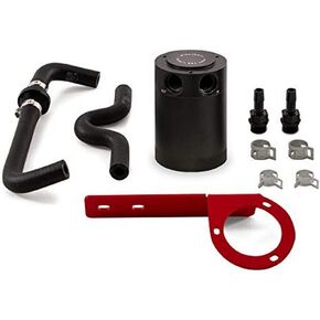 Mishimoto MMBCC-CTR-17PBERD2 PCV Baffled Oil Catch Can Fits Honda Civic Type R 2017+ Red