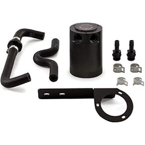 Mishimoto MMBCC-CTR-17PBEBK2 PCV Baffled Oil Catch Can Compatible With Honda Civic Type R 2017-2021 Black