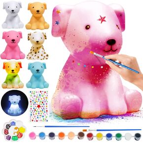 Paint Your Own Dog Lamp Kit, Art Supplies & Crafts Kit, DIY Night Light for Kids 6-12, Diamond Set for girl 8-12, Painting Kit for Girls Boys, Toy Child Birthday Gift Ages 3 4 5 6 7 8 9 10 11 12+ in Kuwait