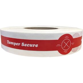 Straw Ready Tamper Evident Proof Seals for Food Safety - to-Go Drink Stickers with Secure, Easy to Peel Stickers, 1.25 x 10 Inch, 500 Total Labels on a Roll