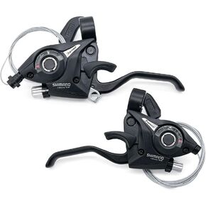 Kellegour قطعتان من أذرع فرامل الدراجة، ناقل رافعة الفرامل اليسرى اليمنى، مجموعة محولات الدراجة الجبلية السريعة، مجموعة ناقل الحركة والفرامل، للدراجة الجبلية، دراجة الطريق، ركوب الدراجات in Kuwait