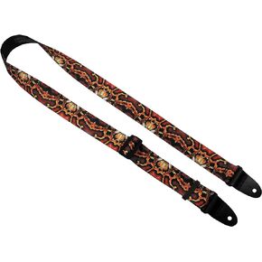Killer-Q Guitar Strap - Stylish Straps for Electric and Acoustic Guitars With Leather Tabs, 2 Inches x 5 Feet, Leopard