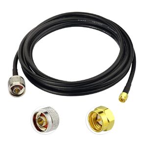 Superbat SMA to N Cable 25ft Low Loss N Male to SMA Male Cable RG8x Cable 50 Ohm for 3G/4G LTE/5G/WiFi/GPS ADS-B Radio Antenna Router Modem or Surge Arrester Use etc.