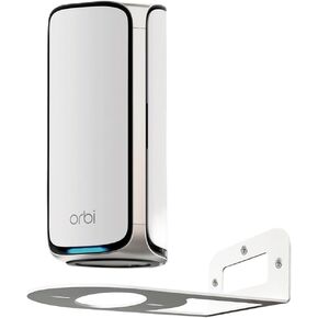 Orbi WiFi 7 Wall Mount Kit, Wall Mount Bracket Sturdy Metal Made Compatible with Orbi WiFi 7 Models RBE970, RBE972S and RBE973S Come with Cable Organizer Bracket (1 Pack)