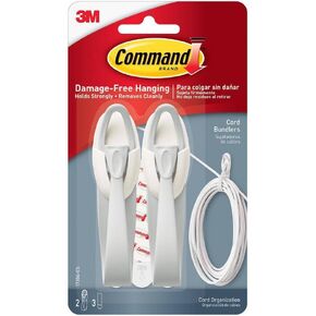 Command Cord Bundlers, Cord Organizer, 2-Bundlers Per Pack, Sold As 4-Packs