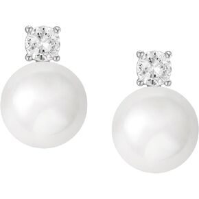 SWEETV Minimalist Pearl Drop Dangle Earrings for Women, Elegant Wedding Bridal Stud Earrings for Brides Bridesmaids,Prom Jewelry Gifts