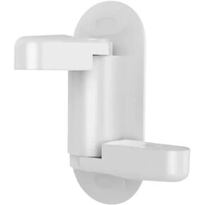 2 Pack Improved Design Child Proof Safety Door Level Lock, Prevents Toddlers From Opening Doors. Easy to Use Side Pivot Arms. Quality Plastic with 3M Adhesive Backing. Simple to Install, White.