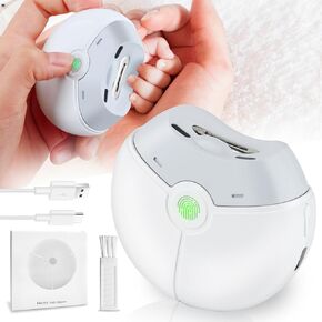 مقص أظافر أوتوماتيكي، مقص أظافر كهربائي للأطفال مع ضوء، مقص أظافر قابل لإعادة الشحن مع ملتقط، مبرد أظافر كهربائي للأطفال والأطفال وكبار السن ومقدمي الرعاية - سهل الاستخدام in Kuwait