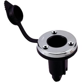 Perko 1045P0SDP 2-Pin Plug-in Type with Waterproof Snap-On Cover - Stainless Steel Face with Black Polymer Body