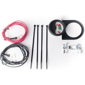 Stone River - 36v Golf Cart Battery Meter KIT - golf cart voltage meter - with 36v battery Meter, wires set and mounting hardware - Ideal for golf cart meter, ezgo volt meter, forklift -Made in USA.