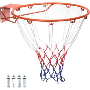 PATIKIL Basketball Rim, Replacement Wall Door Mounted Hanging Standard Goal Fit Most Sizes of Backboard Indoor and Outdoor, (Thicken Solid)
