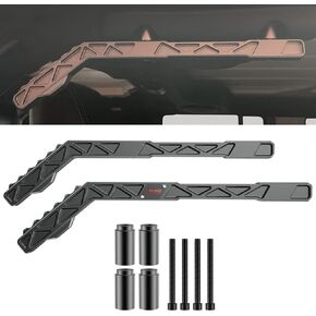 Auto Buero Front Grab Handles Solid Aluminum Bar Grab Handles for 2007-2018 Jeep Wrangler JK 2-Door & 4-Door