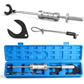 YSSNIUTOOL Inner CV Joint Puller Slide Hammer Front Wheel Drive Axle Half Shaft Removal Tool Kit Heavy Duty 10 Pounds Slide Hammer 63mm 48mm CV Joint Fork Adapter Attachments