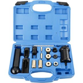 8MILELAKE 18Pcs Fuel Injector Puller Kit, Injector Seal Installer Removal Set, Garage Service Tools Compatible with Audi VW Skoda