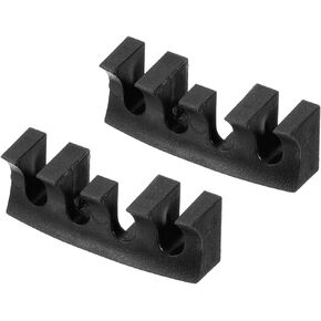 M METERXITY 2 Pack Badminton Stringing Racquet Load Spreader - Badminton Pressure Reducer Stringing Protector Threading Machine Adapter for Repair Fixing (Black)