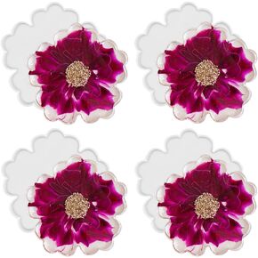 ResinWorld 4 Pack 4 inches Flower Coaster Molds(No Designs on Mold), Floral Silicone Coaster Molds for Epoxy Resin, Glossy Geode Aagate Silicone Coasters Molds, for Resin Coasters, Candle Holder in Kuwait