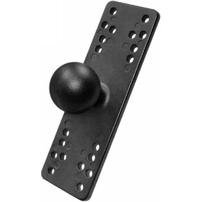 Strg 1.5" Ball Mount with Rectangular Plate Base, C Size AMPS Ball Mounts Base Fish Finder Mount Compatible with RAM 1.5" Double Socket Arm Systems