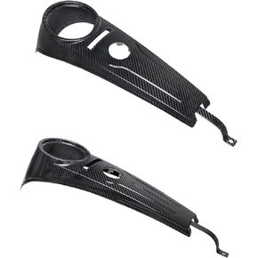 POWERJAMES Carbon Fiber Low Profile Gas Tank Dash Console Panel Cover for Harley 13-17 Street Bob FXDB, FXDB/ (Carbon Fiber Drawing)