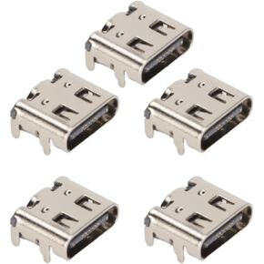 VBESTLIFE 5pcs Type C Charging Port for PS5, Replacement PS5 Wireless Controller USB C Charging Socket, Standard Type C Interface