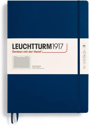 LEUCHTTURM1917 - Notebook Hardcover Master Classic A4+ - 235 Numbered Pages for Writing and Journaling (Black, Dotted) in Saudi Arabia