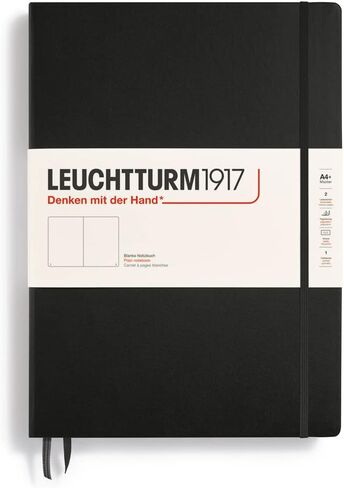 LEUCHTTURM1917 - Notebook Hardcover Master Classic A4+ - 235 Numbered Pages for Writing and Journaling (Black, Dotted) in Saudi Arabia