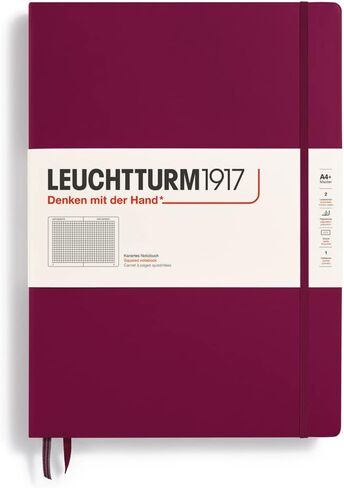 LEUCHTTURM1917 - Notebook Hardcover Master Classic A4+ - 235 Numbered Pages for Writing and Journaling (Black, Dotted) in Saudi Arabia