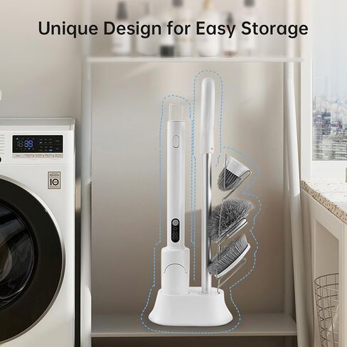 Beny Electric Spin Scrubber، 2024 منظف دش جديد بمقبض طويل، فرشاة تنظيف لاسلكية مع 8 رؤوس فرشاة قابلة للاستبدال، سرعتان لغسيل الأرضيات، فرشاة دوارة لسيارة أرضية حوض الحمام والبلاط in Saudi Arabia